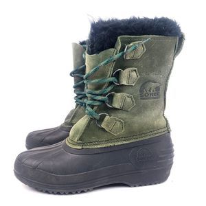 Sorel Vintage Leather Duck Snow Boots Women's Size 6